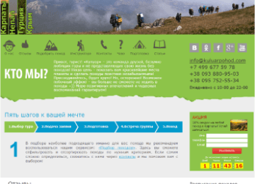 Розробка сайту клубу для активного туризму