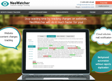 Сайт візитка для стартапу NeoWatcher