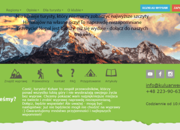Переклад сайту клубу туристів Кулуар на польську мову